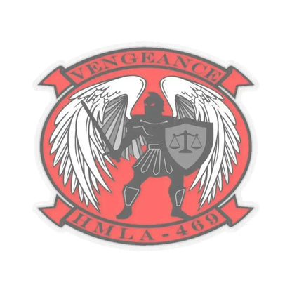 HMLA 469 Vengeance (USMC) STICKER Vinyl Kiss-Cut Decal 3 Inch Transparent - The Sticker Space