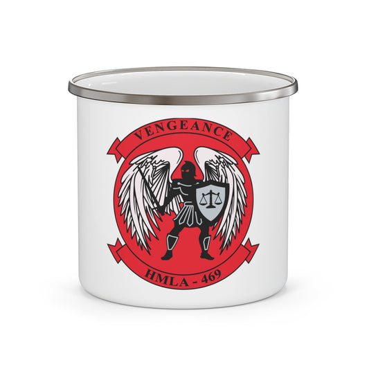 HMLA 469 Vengeance v2 (USMC) Enamel Mug-12oz-The Sticker Space