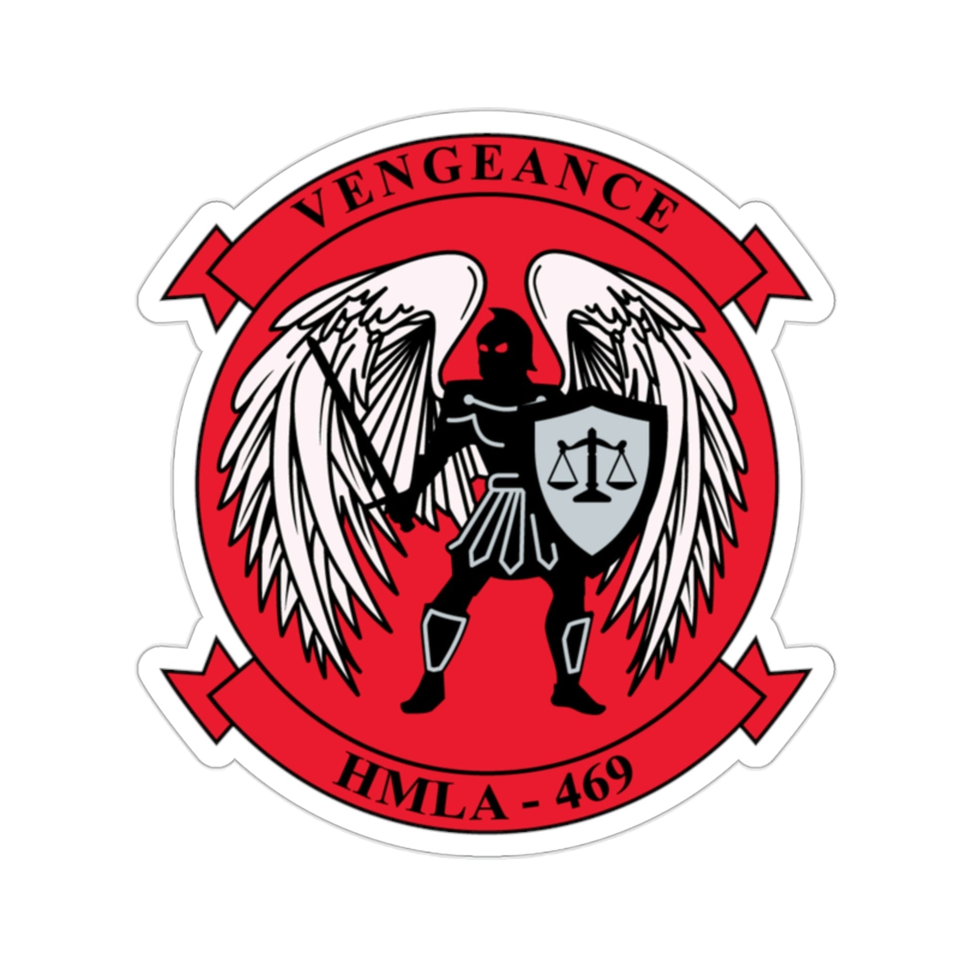 HMLA 469 Vengeance v2 (USMC) STICKER Vinyl Die-Cut Decal-2 Inch-The Sticker Space