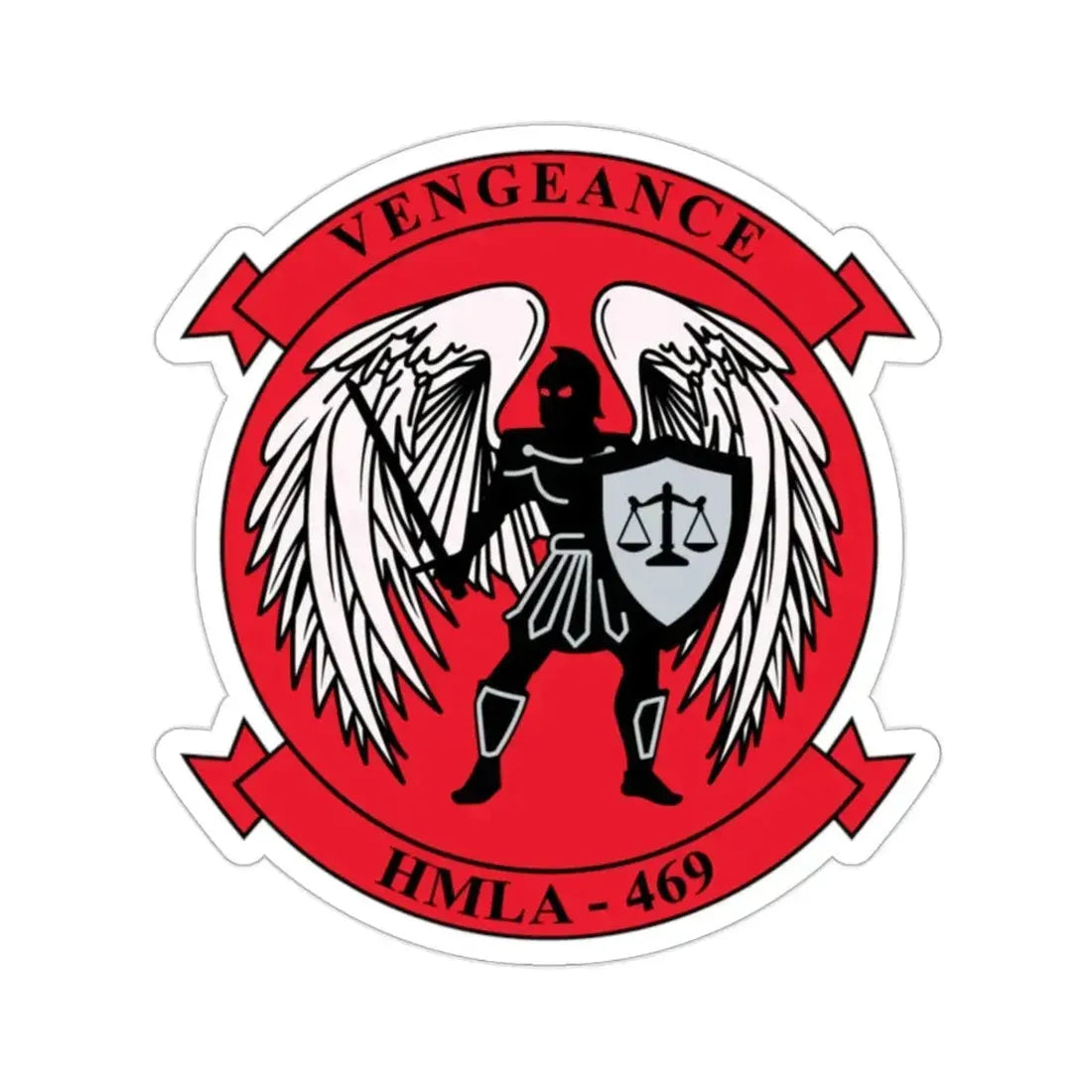 HMLA 469 Vengeance v2 (USMC) STICKER Vinyl Die-Cut Decal 2 Inch - The Sticker Space