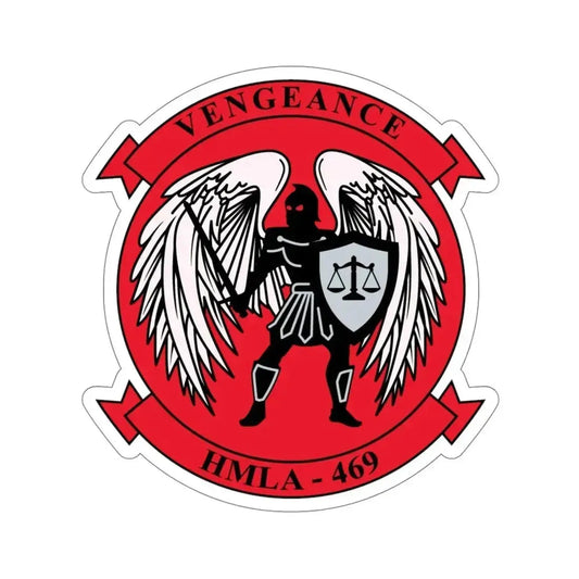 HMLA 469 Vengeance v2 (USMC) STICKER Vinyl Die-Cut Decal 6 Inch - The Sticker Space