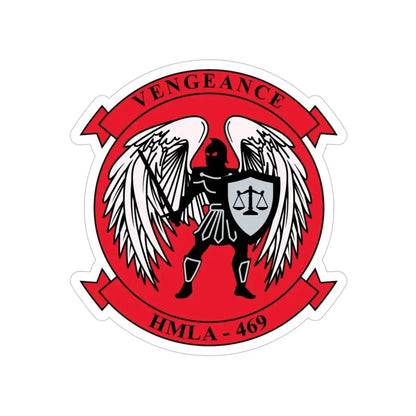 HMLA 469 Vengeance v2 (USMC) Transparent STICKER Die-Cut Vinyl Decal - The Sticker Space