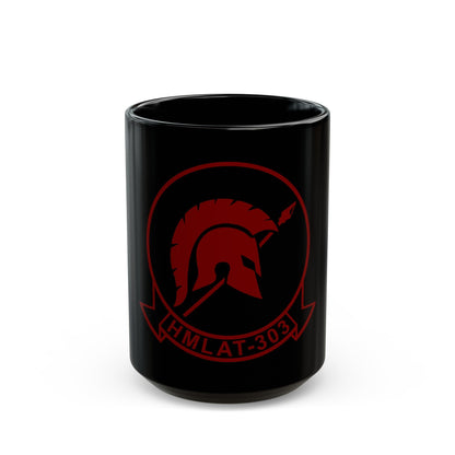 HMLAT 303 Atlas (USMC) Black Coffee Mug-15oz-The Sticker Space