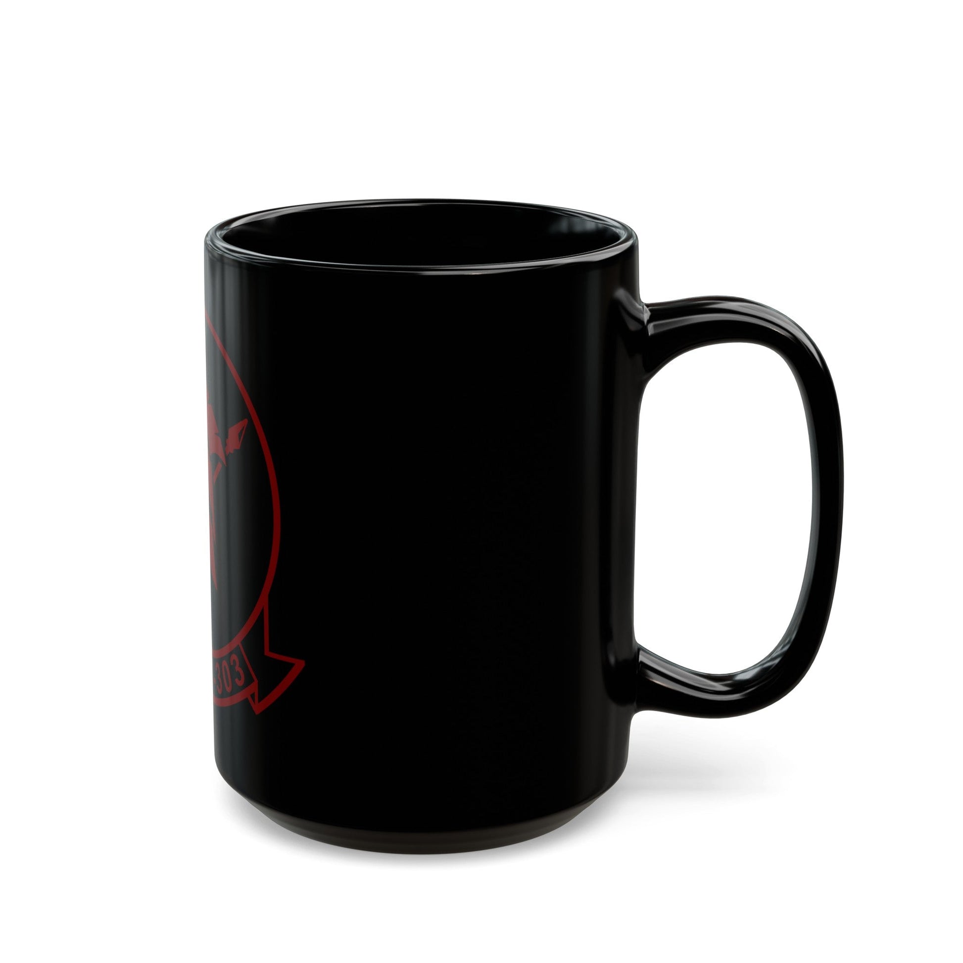 HMLAT 303 Atlas (USMC) Black Coffee Mug-The Sticker Space