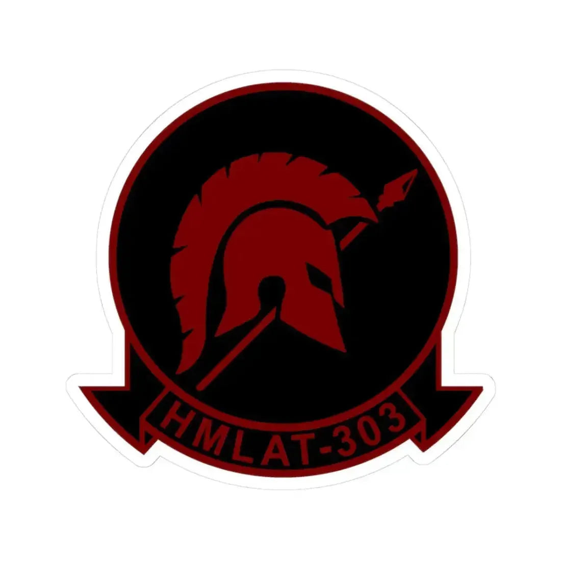 HMLAT 303 Atlas (USMC) STICKER Vinyl Kiss-Cut Decal 3 Inch White - The Sticker Space