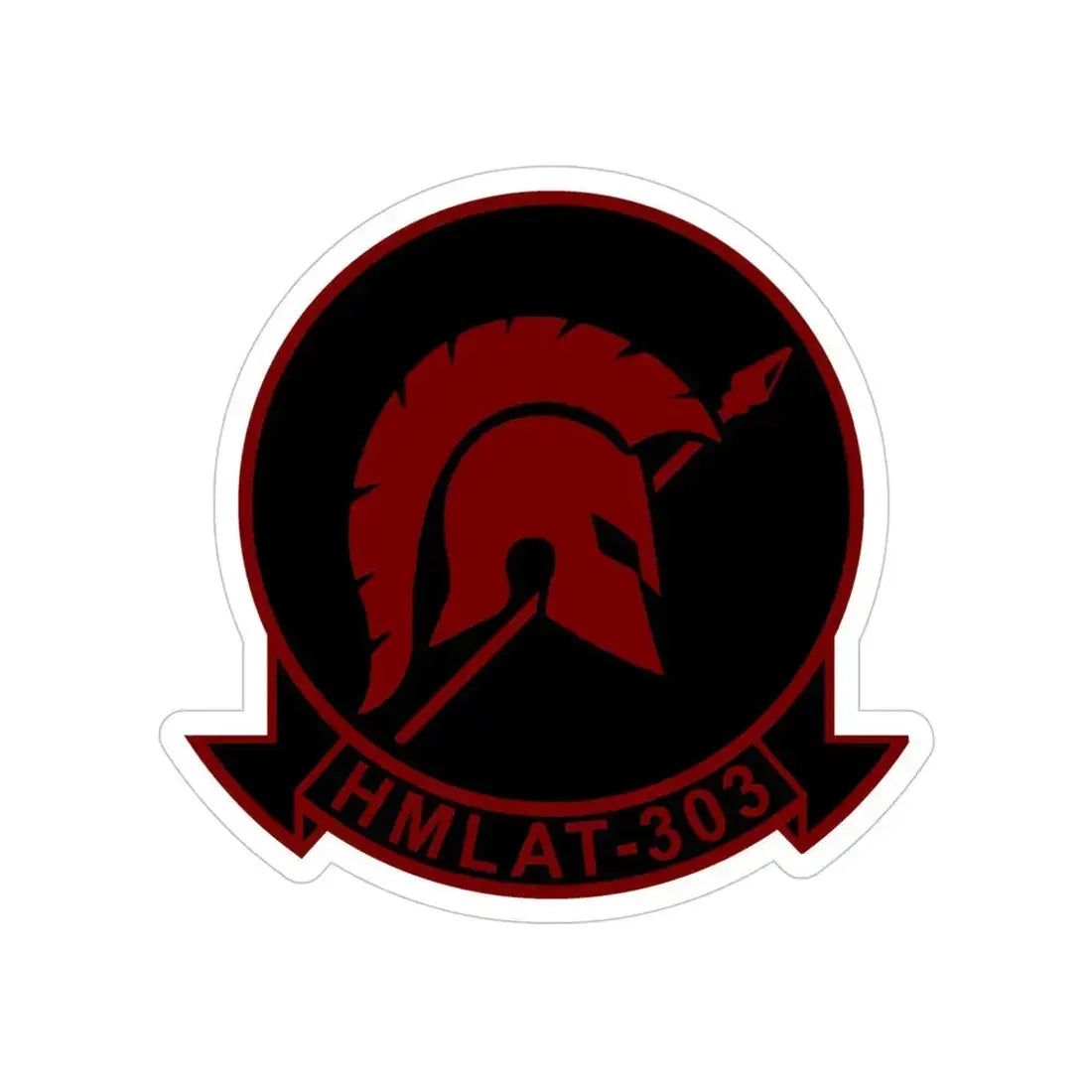 HMLAT 303 Atlas (USMC) Transparent STICKER Die-Cut Vinyl Decal 5 Inch - The Sticker Space