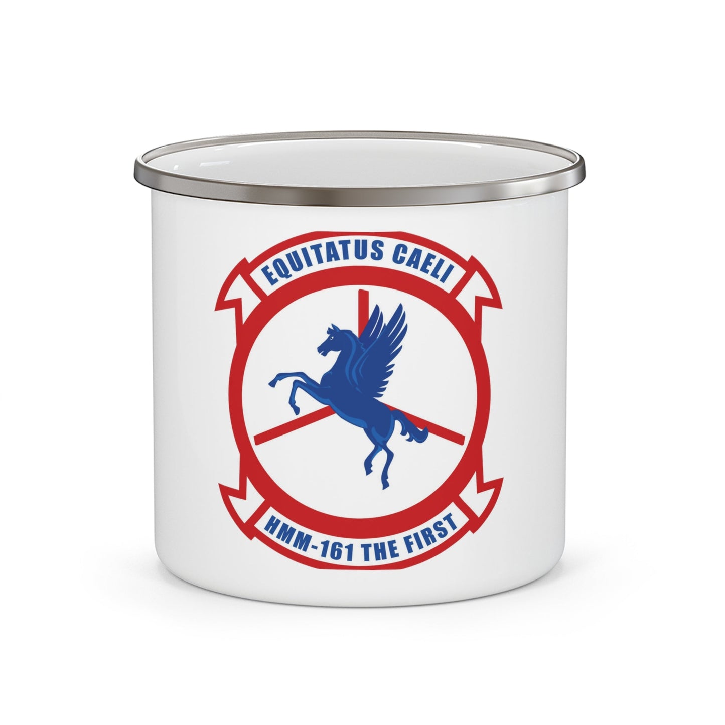 HMM 161 (USMC) Enamel Mug-12oz-The Sticker Space