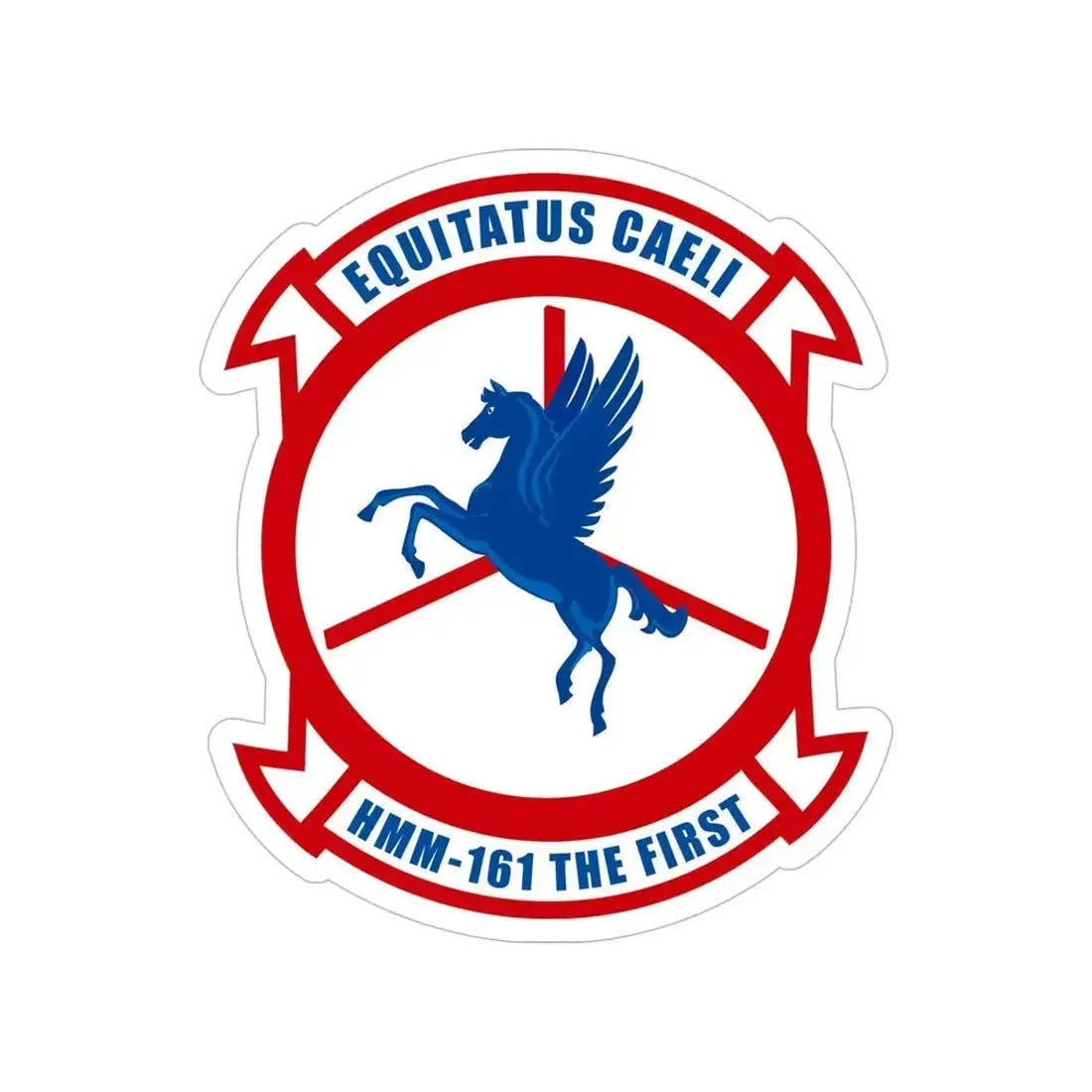 HMM 161 (USMC) Transparent STICKER Die-Cut Vinyl Decal - The Sticker Space