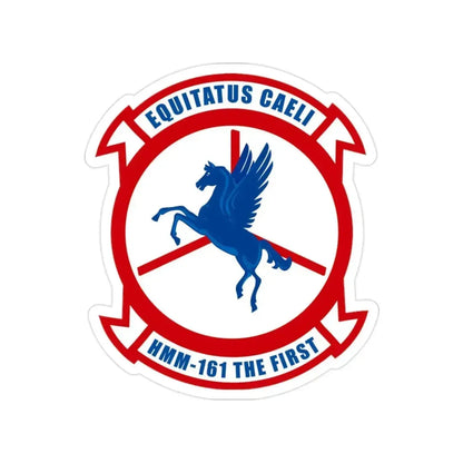HMM 161 (USMC) Transparent STICKER Die-Cut Vinyl Decal - The Sticker Space
