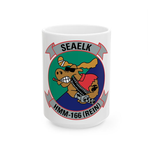 HMM 166 2 (USMC) White Coffee Mug-15oz-The Sticker Space