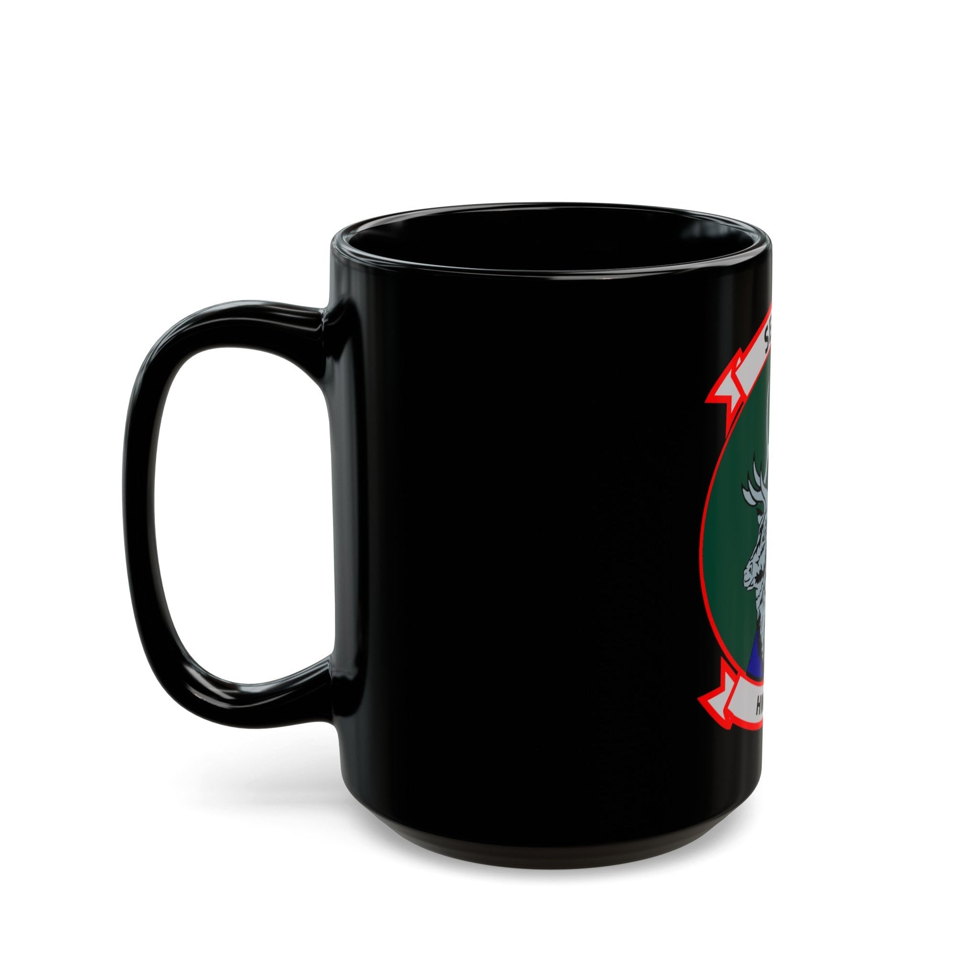 HMM 166 (USMC) Black Coffee Mug-The Sticker Space