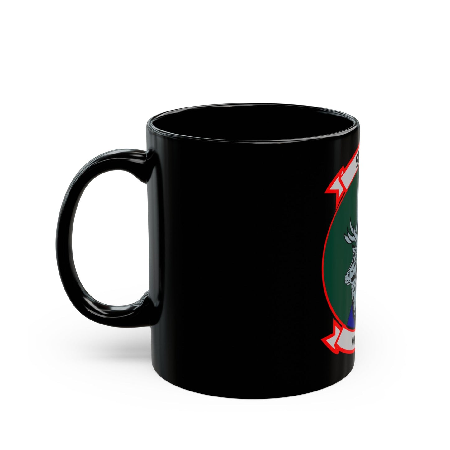 HMM 166 (USMC) Black Coffee Mug-The Sticker Space