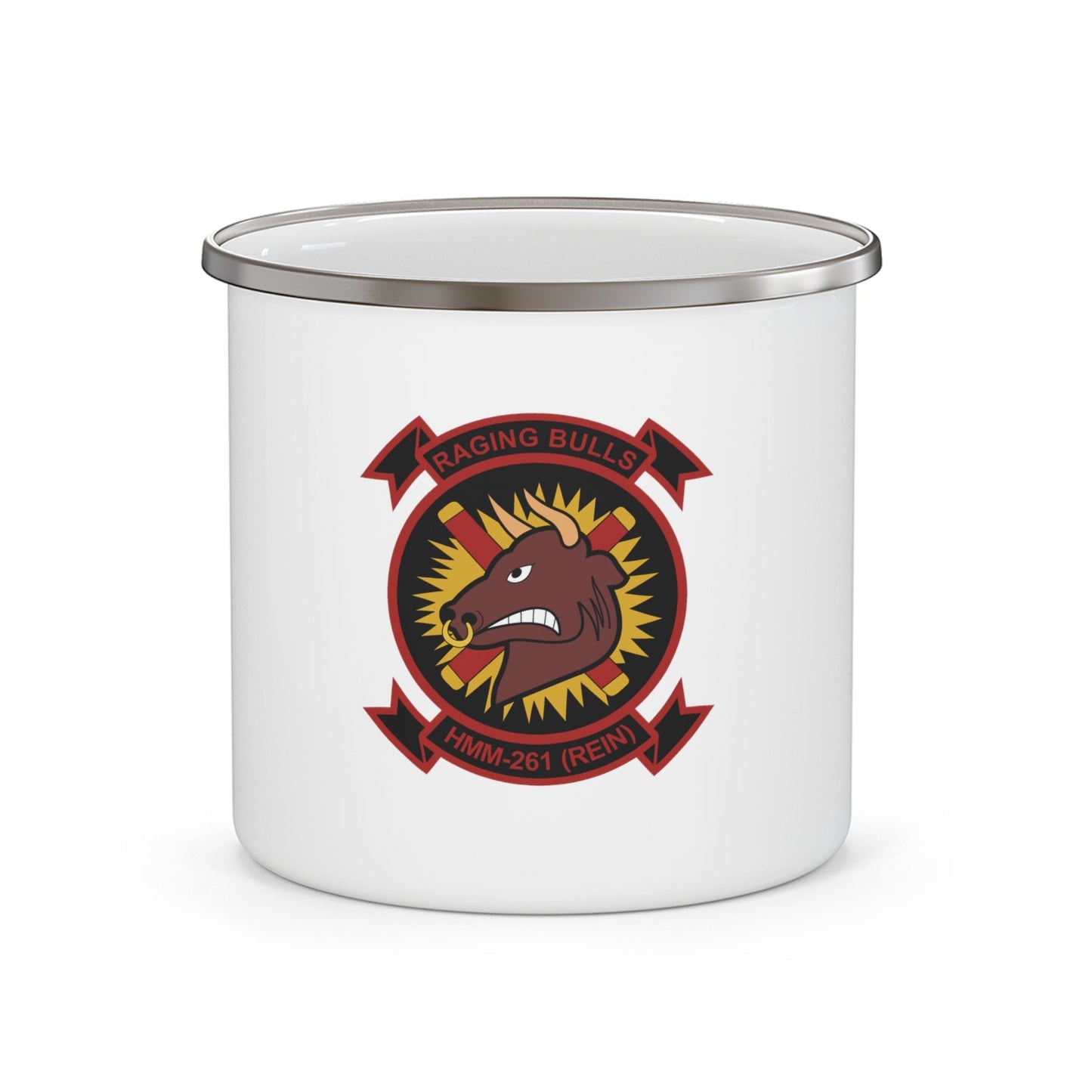 HMM 261 1 (USMC) Enamel Mug-12oz-The Sticker Space