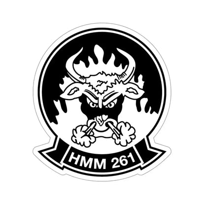 HMM 261 BW (USMC) STICKER Vinyl Die-Cut Decal - The Sticker Space