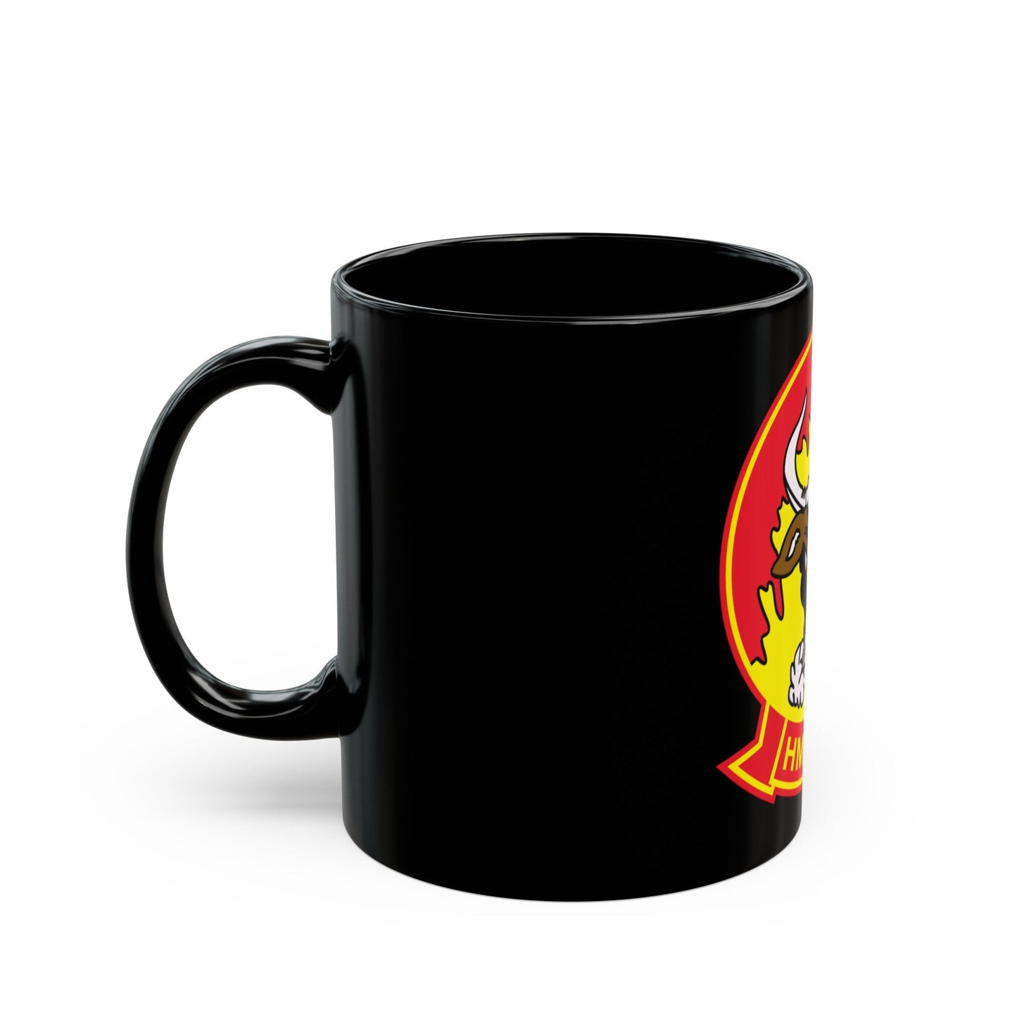 HMM 261 (USMC) Black Coffee Mug-The Sticker Space