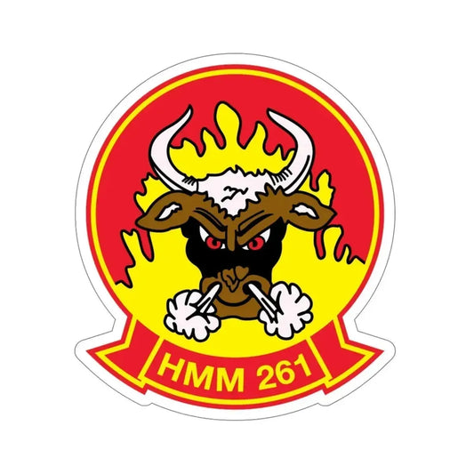 HMM 261 (USMC) STICKER Vinyl Die-Cut Decal 6 Inch - The Sticker Space