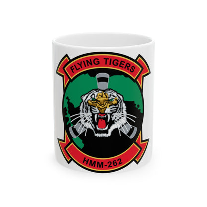 HMM 262 Flying Tigers (USMC) White Coffee Mug-11oz-The Sticker Space