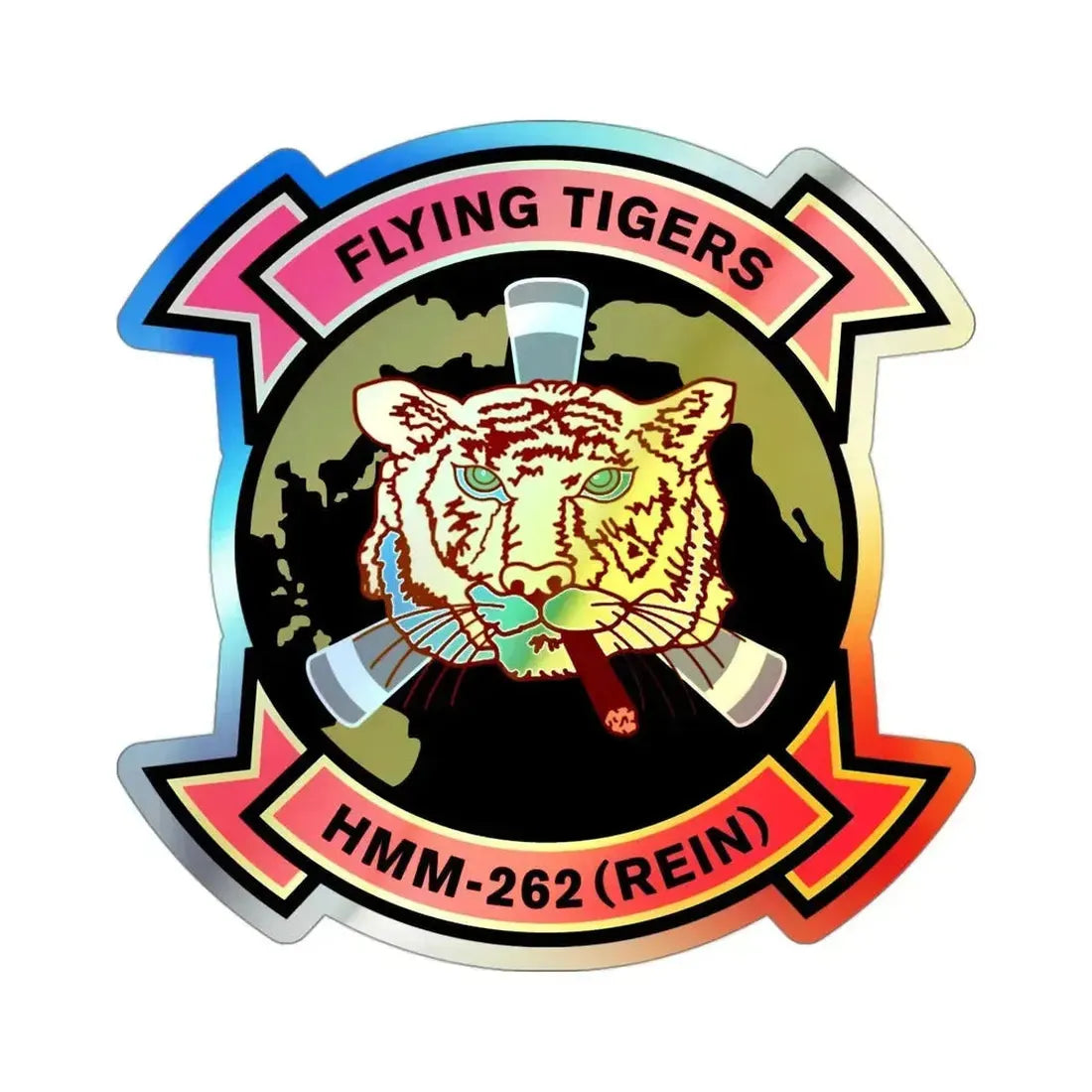 HMM 262 REIN (USMC) Holographic STICKER Die-Cut Vinyl Decal - The Sticker Space