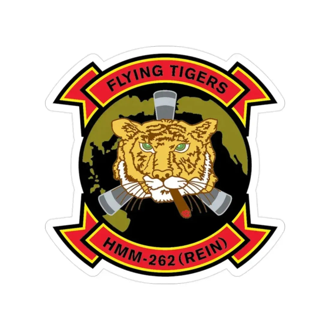 HMM 262 REIN (USMC) Transparent STICKER Die-Cut Vinyl Decal 2 Inch - The Sticker Space