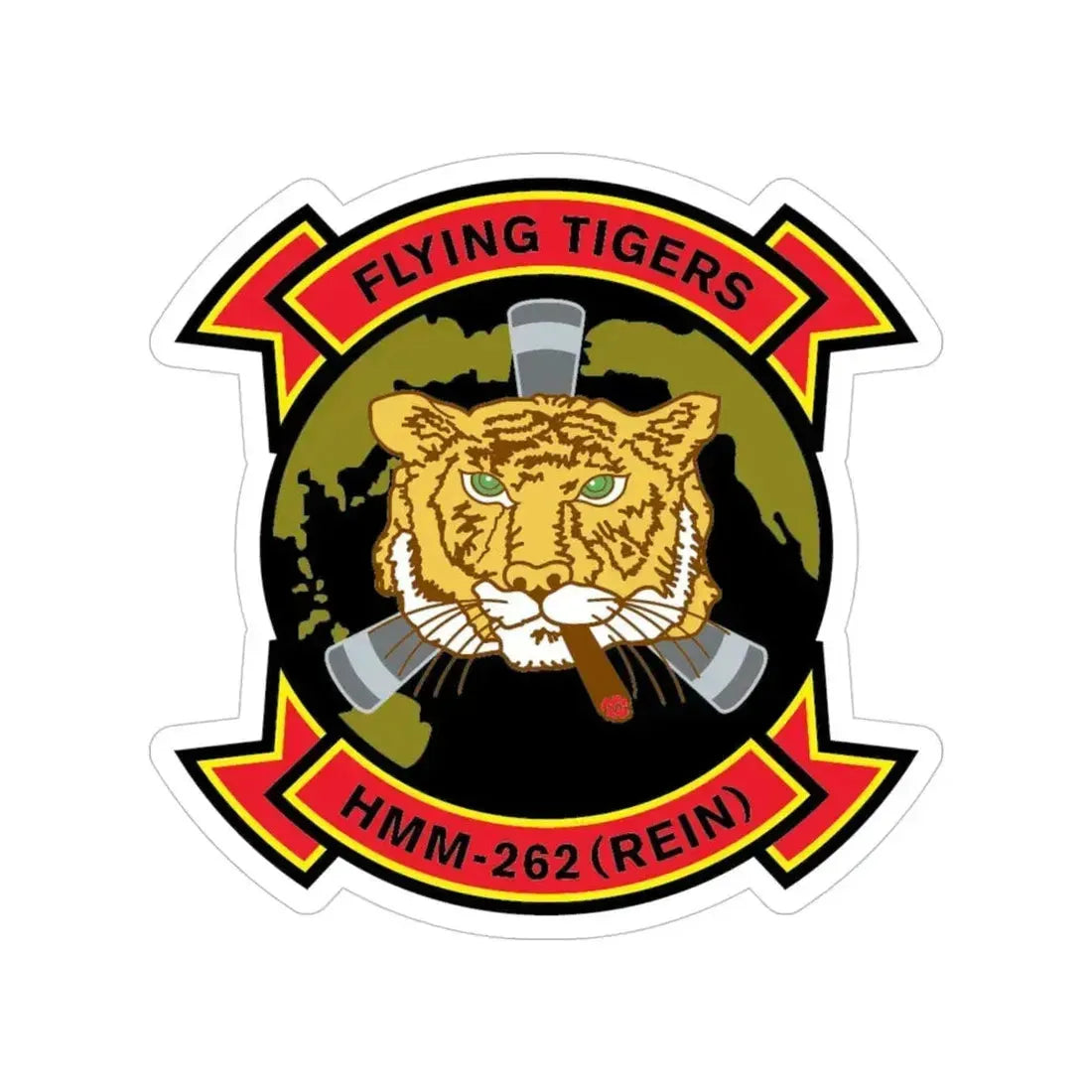 HMM 262 REIN (USMC) Transparent STICKER Die-Cut Vinyl Decal 4 Inch - The Sticker Space