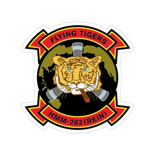 HMM 262 REIN (USMC) Transparent STICKER Die-Cut Vinyl Decal 6 Inch - The Sticker Space