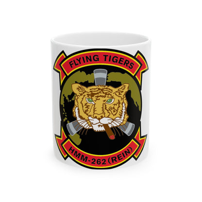 HMM 262 REIN (USMC) White Coffee Mug-11oz-The Sticker Space