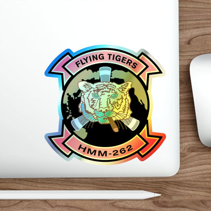 HMM 262 (USMC) Holographic STICKER Die-Cut Vinyl Decal-The Sticker Space