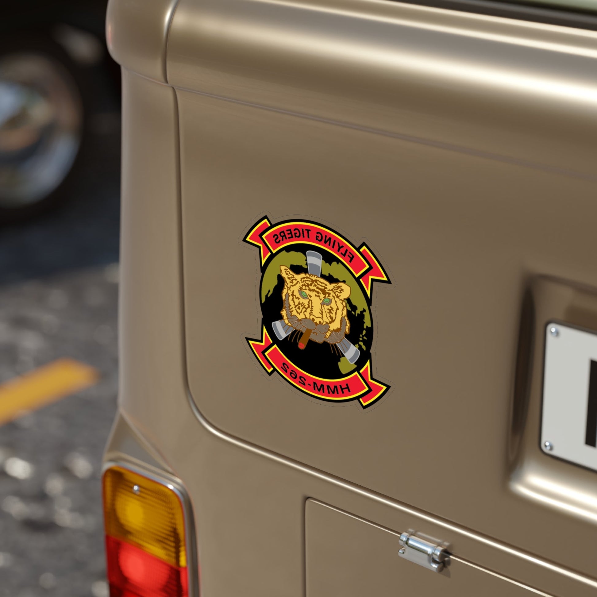 HMM 262 (USMC) REVERSE PRINT Transparent STICKER-The Sticker Space