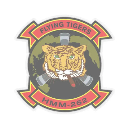 HMM 262 (USMC) STICKER Vinyl Kiss-Cut Decal 3 Inch Transparent - The Sticker Space