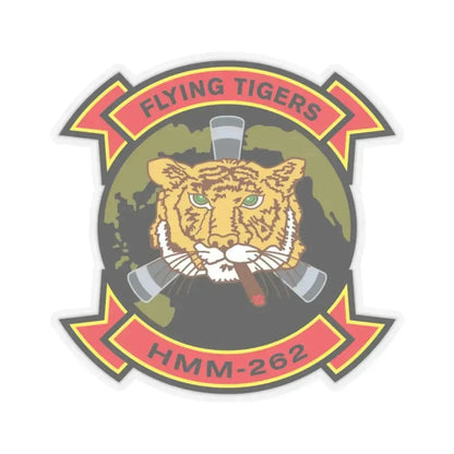 HMM 262 (USMC) STICKER Vinyl Kiss-Cut Decal 4 Inch Transparent - The Sticker Space