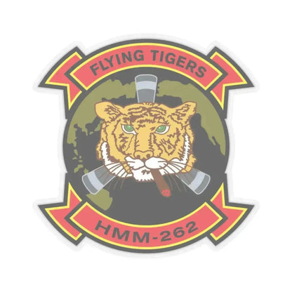 HMM 262 (USMC) STICKER Vinyl Kiss-Cut Decal 6 Inch Transparent - The Sticker Space