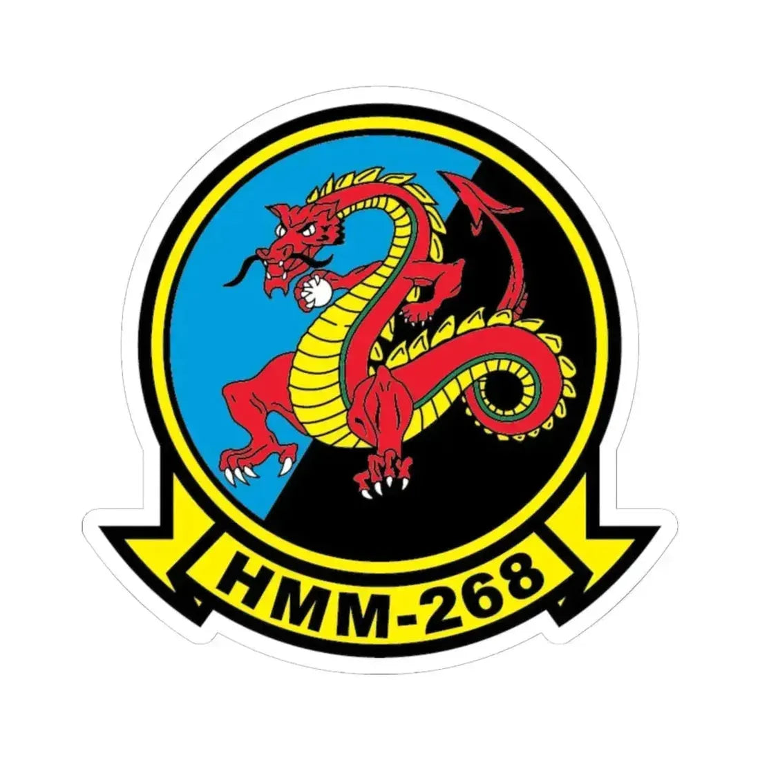 HMM 268 alt (USMC) STICKER Vinyl Kiss-Cut Decal 6 Inch White - The Sticker Space
