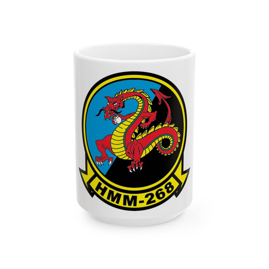 HMM 268 alt (USMC) White Coffee Mug-15oz-The Sticker Space