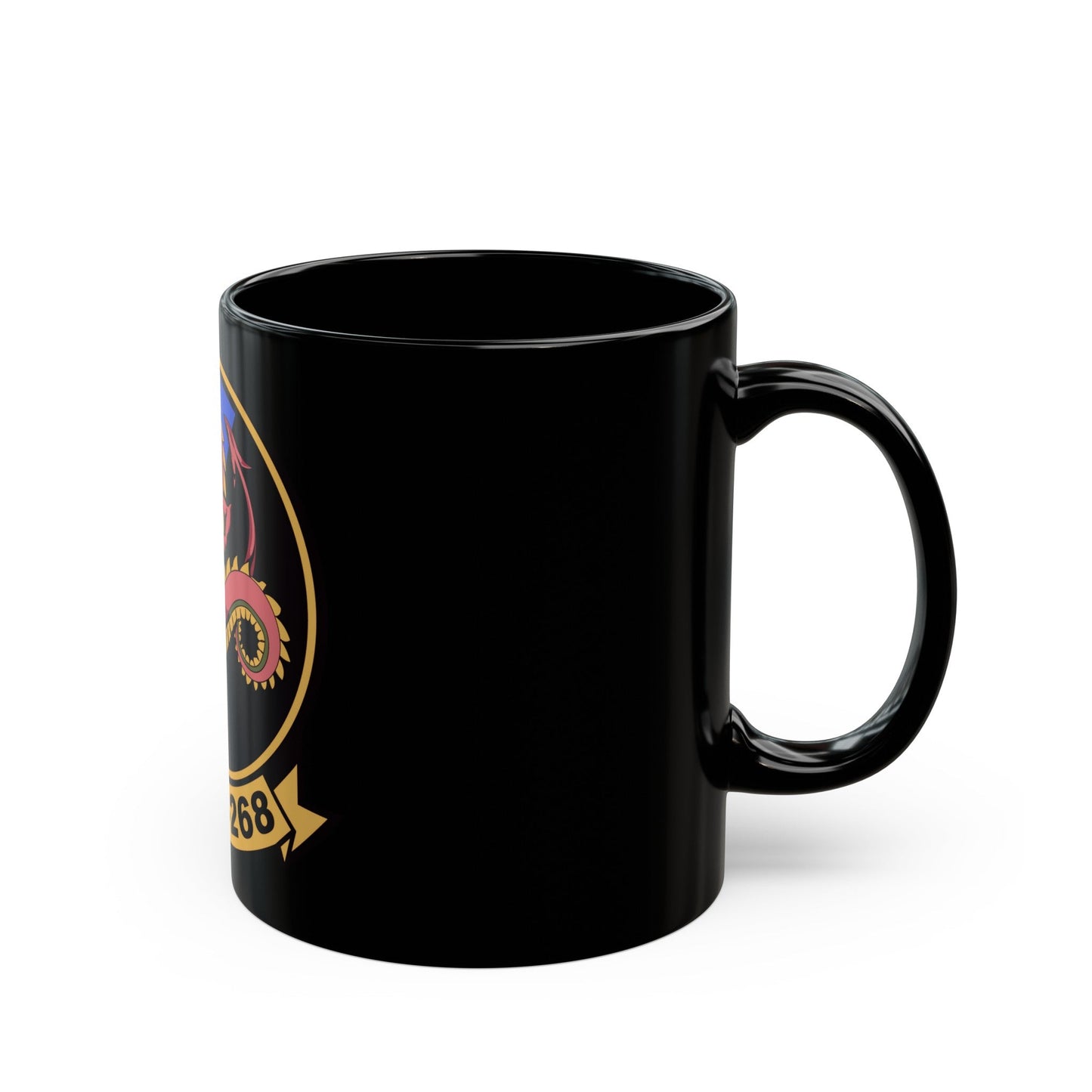 HMM 268 (USMC) Black Coffee Mug-The Sticker Space