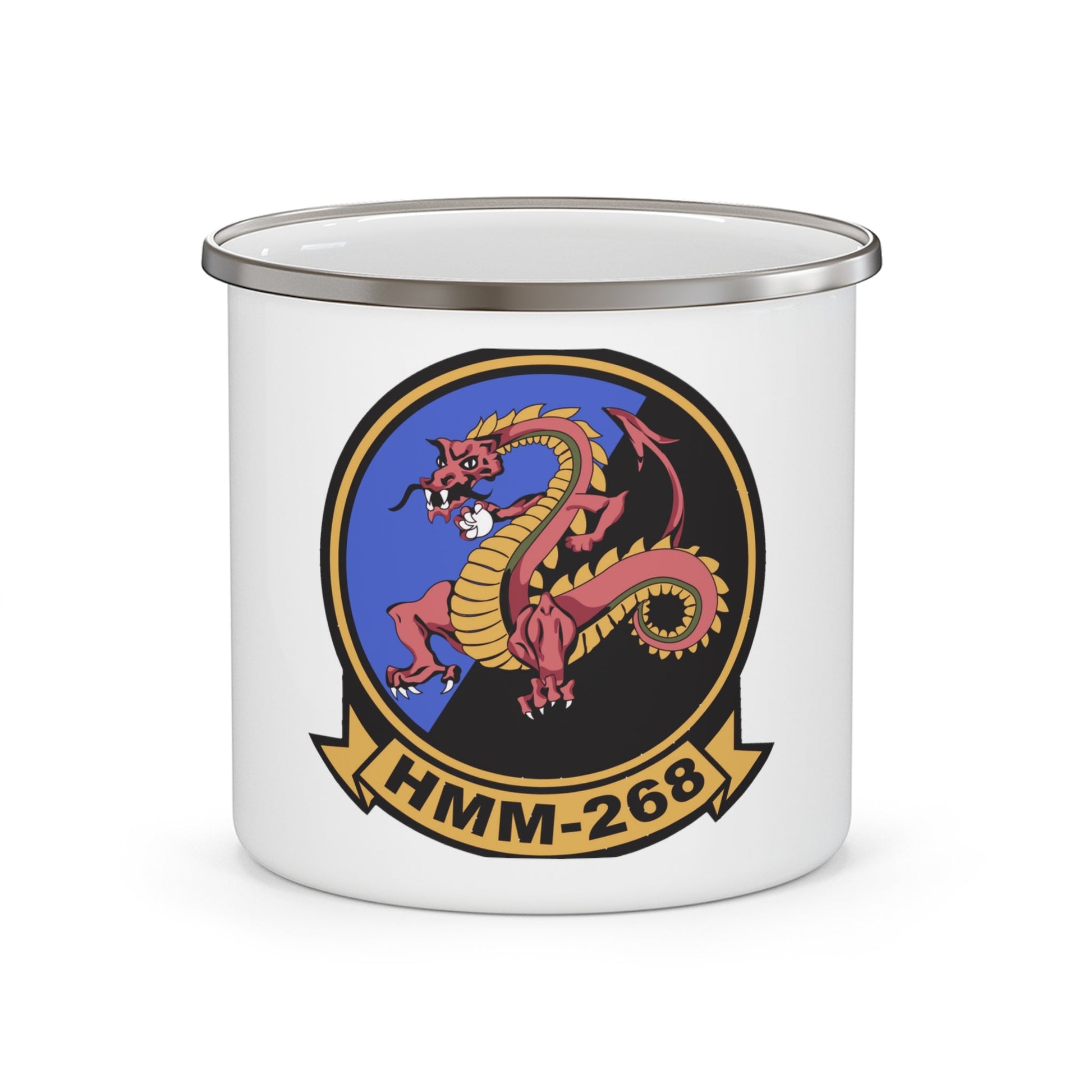 HMM 268 (USMC) Enamel Mug-12oz-The Sticker Space