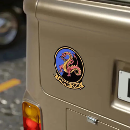 HMM 268 (USMC) Transparent STICKER Die-Cut Vinyl Decal - The Sticker Space