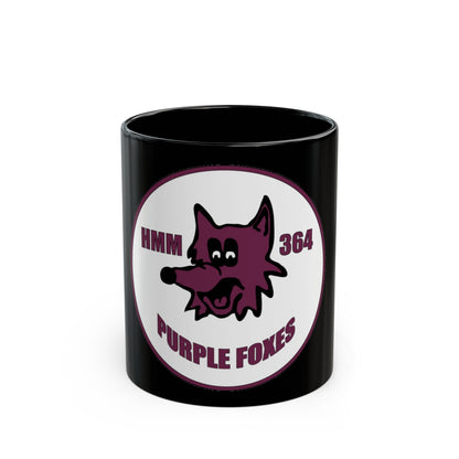 HMM 364 (USMC) Black Coffee Mug-11oz-The Sticker Space