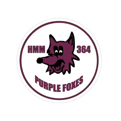 HMM 364 (USMC) Transparent STICKER Die-Cut Vinyl Decal 2 Inch - The Sticker Space
