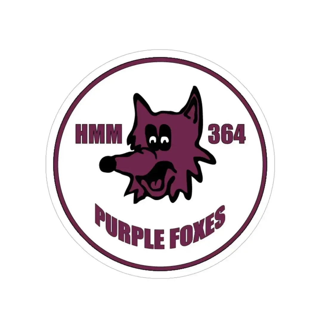 HMM 364 (USMC) Transparent STICKER Die-Cut Vinyl Decal 5 Inch - The Sticker Space