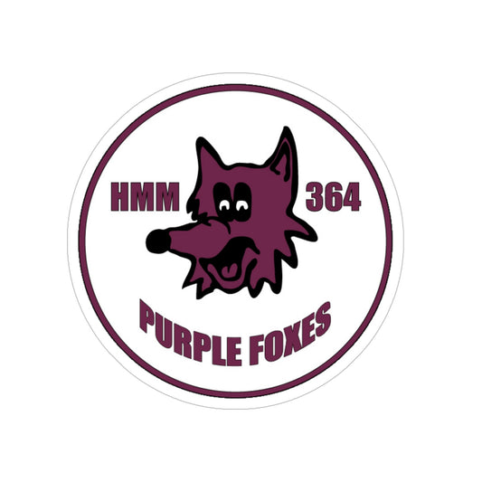 HMM 364 (USMC) Transparent STICKER Die-Cut Vinyl Decal-6 Inch-The Sticker Space