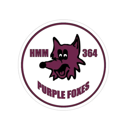 HMM 364 (USMC) Transparent STICKER Die-Cut Vinyl Decal - The Sticker Space