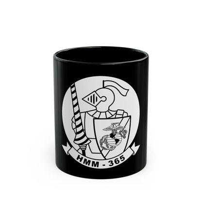 HMM 365 (USMC) Black Coffee Mug-11oz-The Sticker Space