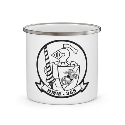 HMM 365 (USMC) Enamel Mug-12oz-The Sticker Space