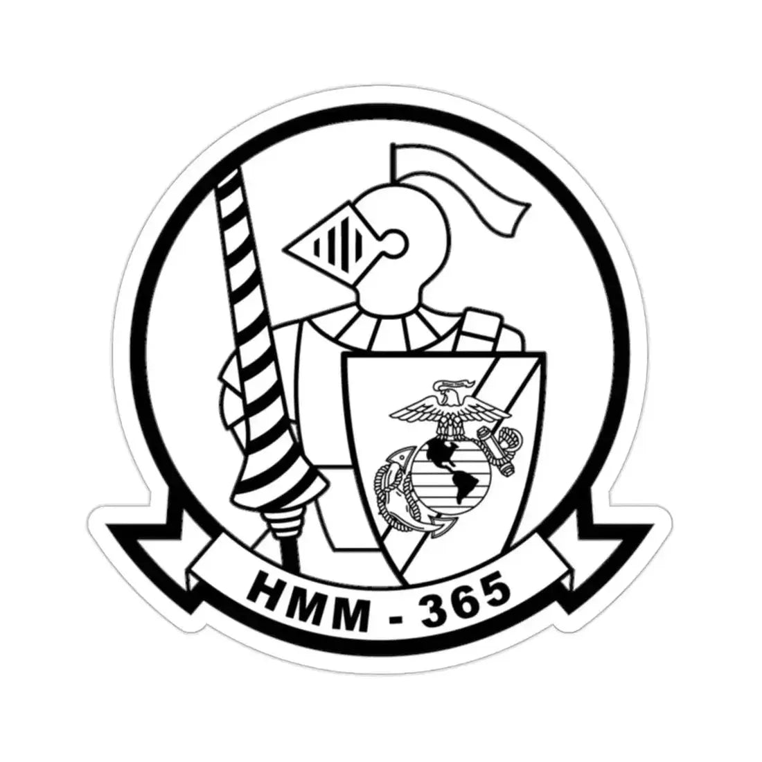 HMM 365 (USMC) STICKER Vinyl Die-Cut Decal - The Sticker Space