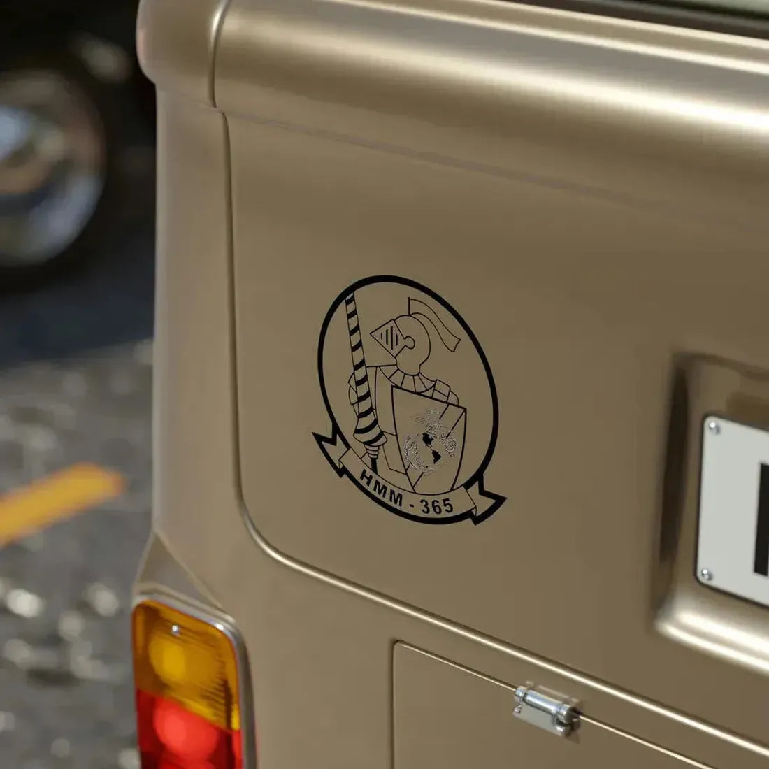 HMM 365 (USMC) Transparent STICKER Die-Cut Vinyl Decal - The Sticker Space