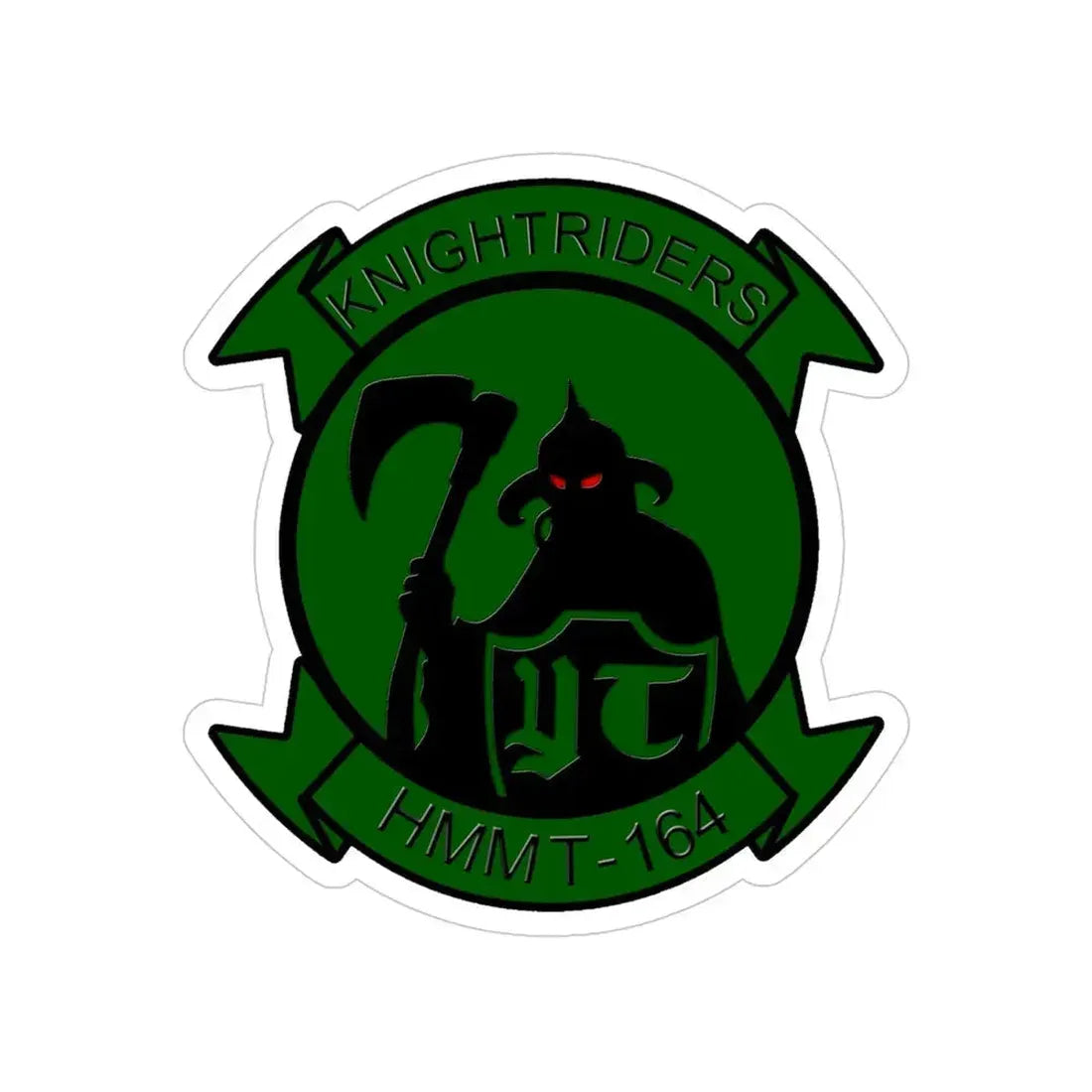 HMMT 164 (USMC) Transparent STICKER Die-Cut Vinyl Decal 4 Inch - The Sticker Space