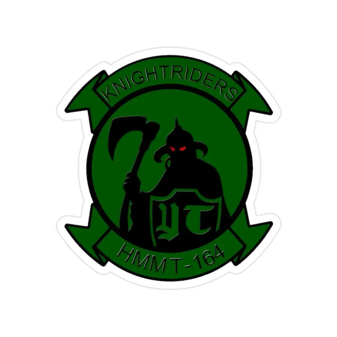 HMMT 164 (USMC) Transparent STICKER Die-Cut Vinyl Decal - The Sticker Space