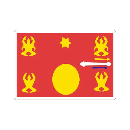 Hmong flag (China) STICKER Vinyl Kiss-Cut Decal 3 Inch White - The Sticker Space