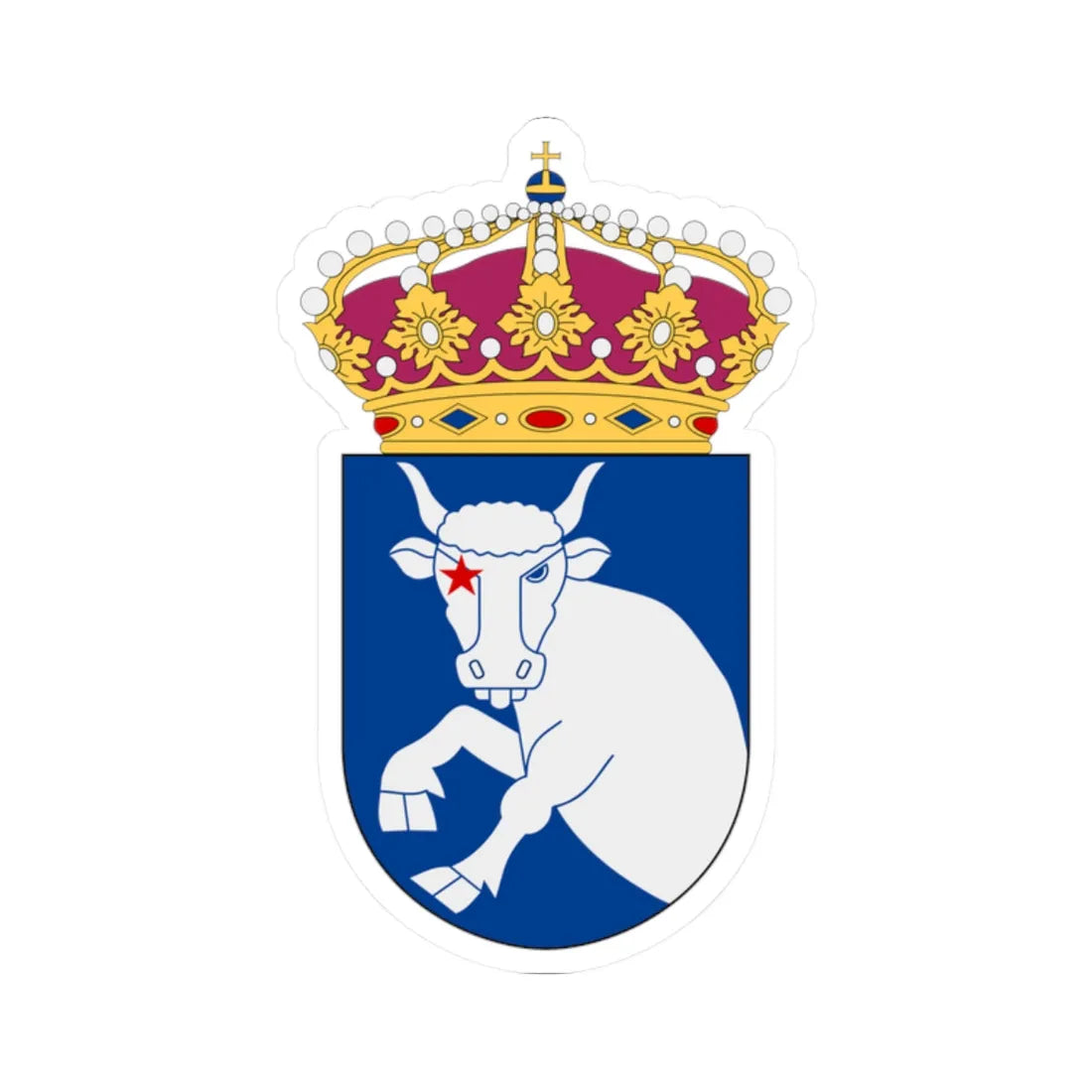 HMS Aldebaran vapen (Sweden) (Coat of Arms) STICKER Vinyl Kiss-Cut Decal - The Sticker Space