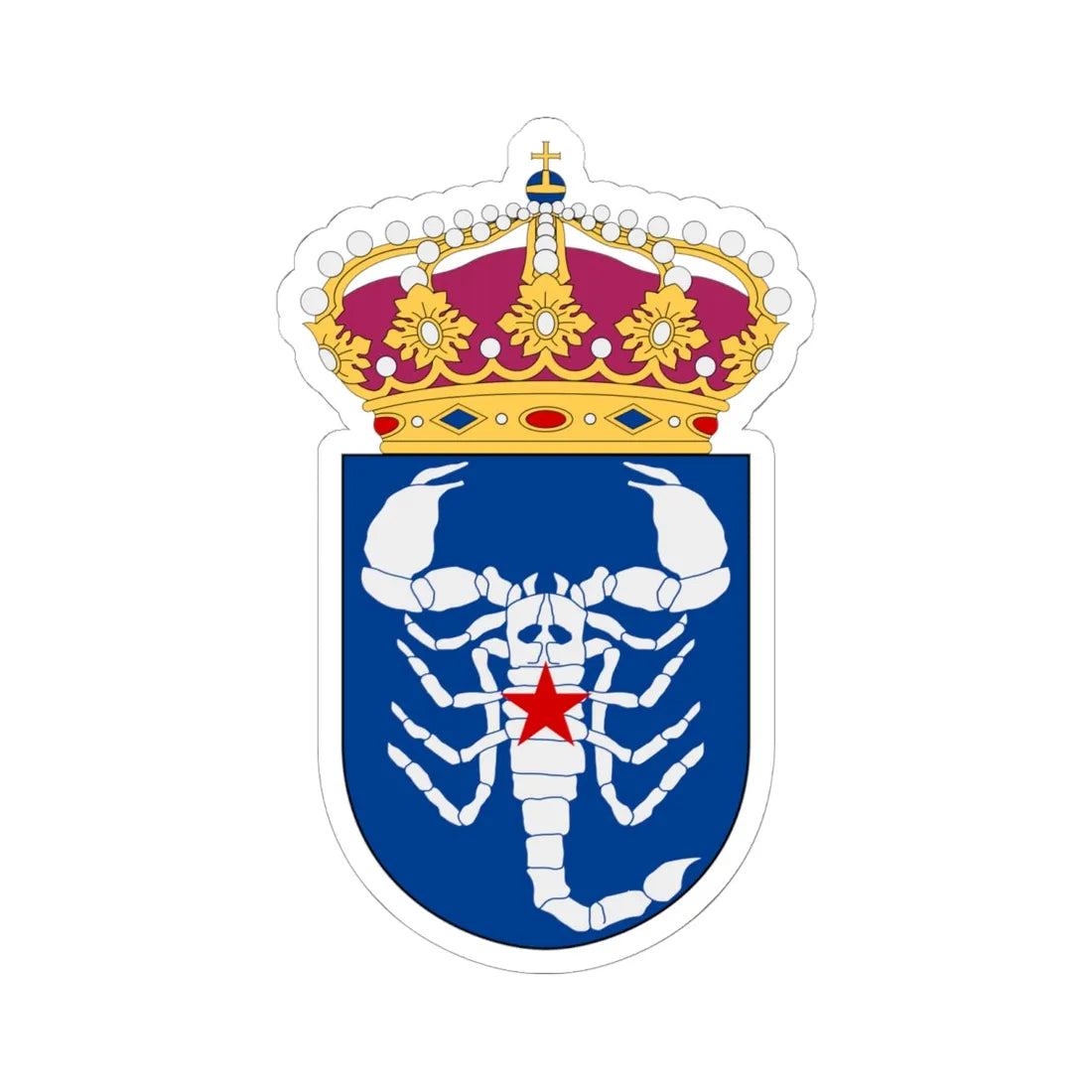 HMS Antares vapen (Sweden) (Coat of Arms) STICKER Vinyl Kiss-Cut Decal - The Sticker Space